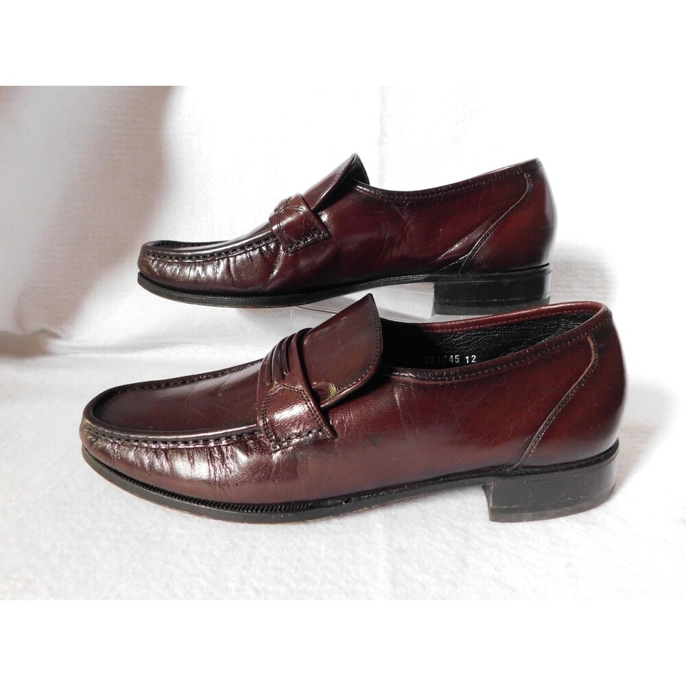 Florsheim Loafers Mens Burgundy Penny Loafers Size 9.5 D